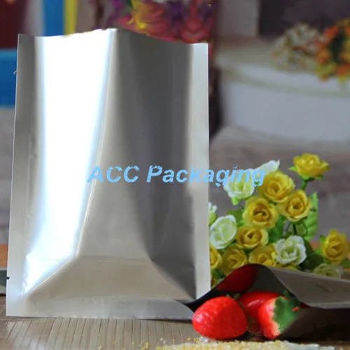 2 8 ''x 3 9'' (7x10 см) Серебристая Чистая Алюминиевая фольга открывающаяся