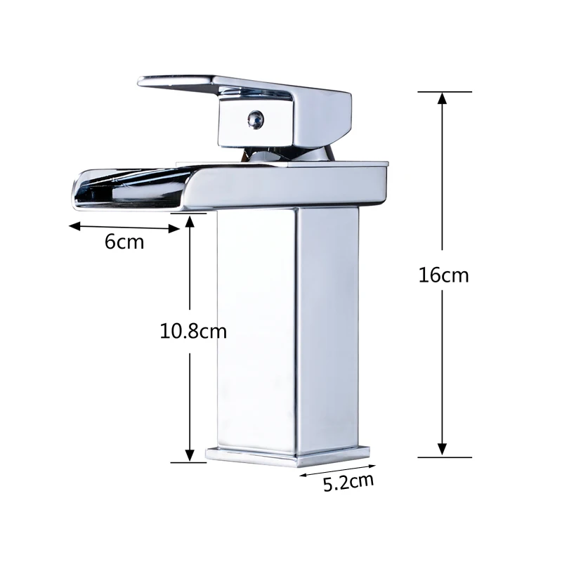 Chrome Basin Faucet Deck Mount Waterfall Spout Single Handle Bathroom Basin Mixer Taps Hot Cold Water Faucet One Hole
Chrome Basin Faucet Deck Mount Waterfall Spout Single Handle Bathroom Basin Mixer Taps Hot Cold Water Faucet One Hole