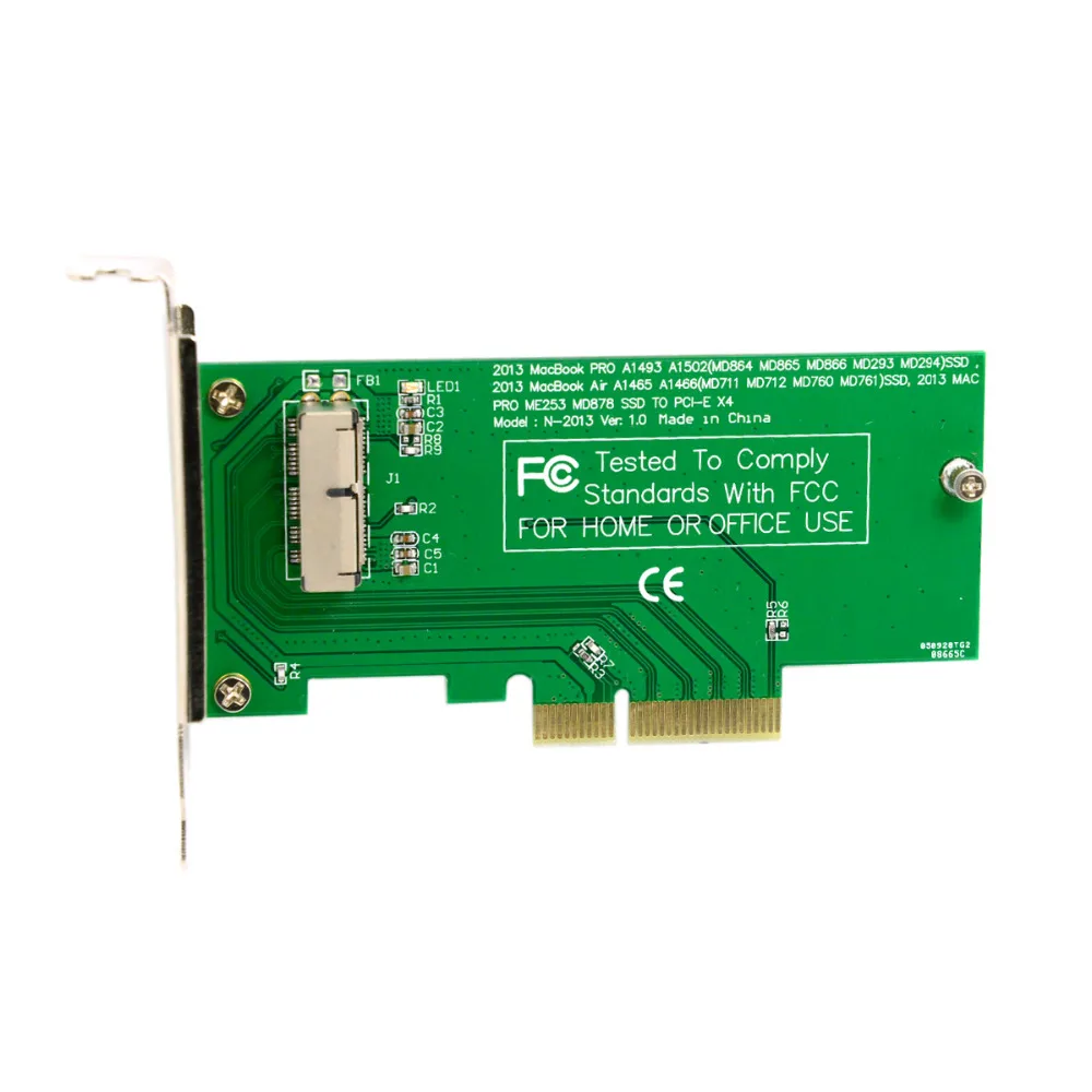 

Xiwai PCI Express PCI-E to 2013 2014 2015 Apple Laptop Pro Air SSD Convert Card for A1493 A1502 A1465 A1466