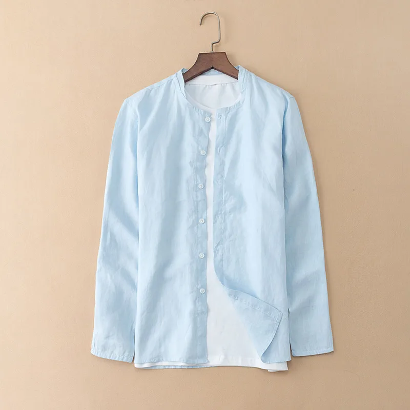 Suehaiwe's brand long-sleeved linen shirt men solid fashion men shirts flax casual loose stand collar white shirt mens camisa
Suehaiwe's brand long-sleeved linen shirt men solid fashion men shirts flax casual loose stand collar white shirt mens camisa