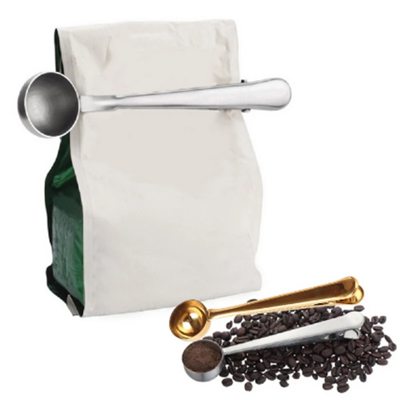Multifunctional Stainless Steel Coffee Measuring Scoop With Clip Sealing Tea Measuring Spoon Scoop Kitchen Supplies
Multifunctional Stainless Steel Coffee Measuring Scoop With Clip Sealing Tea Measuring Spoon Scoop Kitchen Supplies