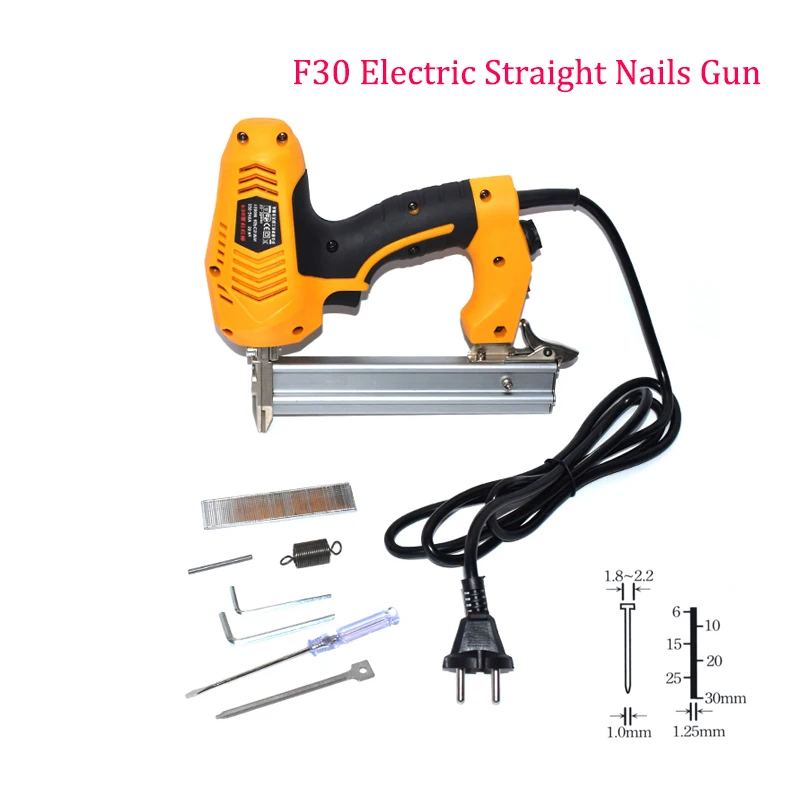 Electric Power Tools Heavy Duty Electric Nails Gun F30 Brad Framing Tacker Electric Nail With 300pcs Nails
Electric Power Tools Heavy Duty Electric Nails Gun F30 Brad Framing Tacker Electric Nail With 300pcs Nails