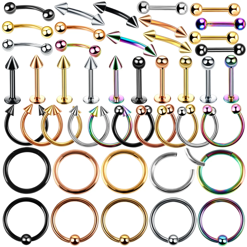3pcs/lot Steel Ear Piercings Helix Earrings Eyebrow Lip Labret Rings Earring Stud Tragus Barbell Piercings Body Jewelry
3pcs/lot Steel Ear Piercings Helix Earrings Eyebrow Lip Labret Rings Earring Stud Tragus Barbell Piercings Body Jewelry