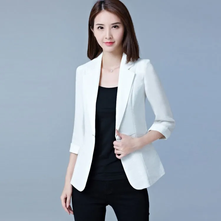 Blazer Feminino Plus Size 5XL Formal Autumn women's jacket White Female Office Ladies Tops Korean Fashion
Blazer Feminino Plus Size 5XL Formal Autumn women's jacket White Female Office Ladies Tops Korean Fashion