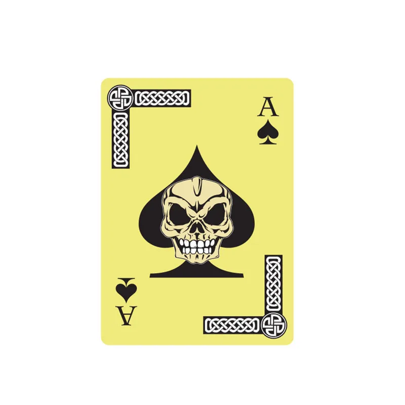 YJZT 10.2CM*14CM Personality Funny Poker Skull Window Car Sticker PVC Decal 6-0033
YJZT 10.2CM*14CM Personality Funny Poker Skull Window Car Sticker PVC Decal 6-0033