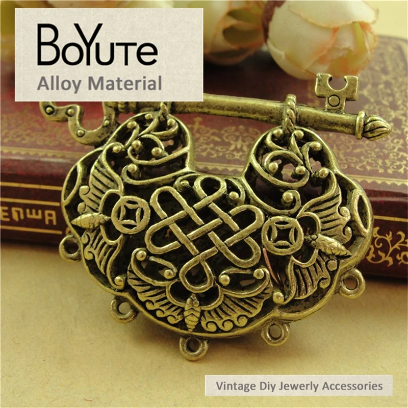 BoYuTe (5 шт./лот) 43*51 мм материалы из цинкового сплава с античным бронзовым покрытием Подвеска счастливый замок аксессуары Оптовая продажа
BoYuTe (5 шт./лот) 43*51 мм материалы из цинкового сплава с античным бронзовым покрытием Подвеска счастливый замок аксессуары Оптовая продажа