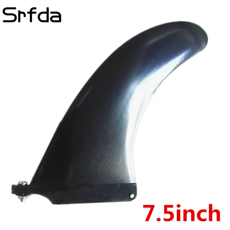 Ласты для серфинга FCS Dolphin 7 5 "Longboard Fin Черный Новый 70% нейлон + 30%