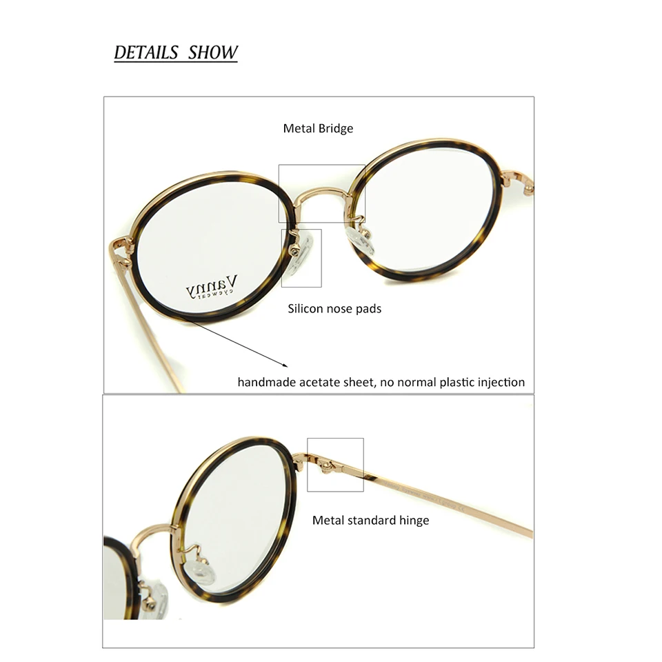 ESNBIE New Round Optical Glasses Frame for Women High Quality Circle Eyeglasses Prescription Eyewear Frames oculos grau feminino
ESNBIE New Round Optical Glasses Frame for Women High Quality Circle Eyeglasses Prescription Eyewear Frames oculos grau feminino