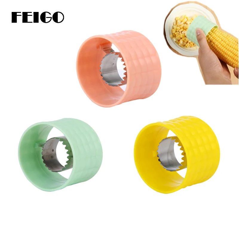 FEIGO 2Pcs Yellow Stainless Steel Corn Shaver Corn Grain Separator Corns Planing Device Kitchen Cookware Vegetable Tools F407
FEIGO 2Pcs Yellow Stainless Steel Corn Shaver Corn Grain Separator Corns Planing Device Kitchen Cookware Vegetable Tools F407