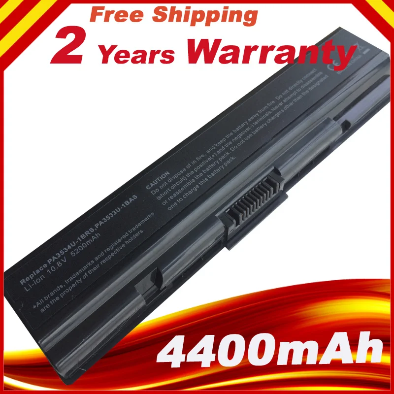 

5200mAh Battery For Toshiba Satellite L300 L300D L305 L305DL500 L500D L505 L505D L550 L555 L555D PA3534U-1BRS PA3534U-1BAS