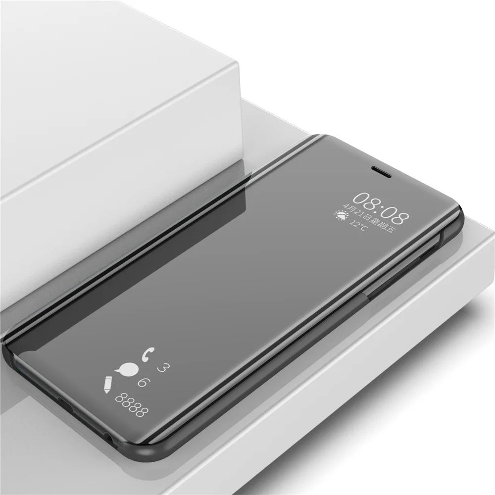 VIVOV11 Mirror Flip Case For VIVO V11i V 11i Luxury Clear View PU Leather Cover Smart for V11 | Мобильные телефоны и