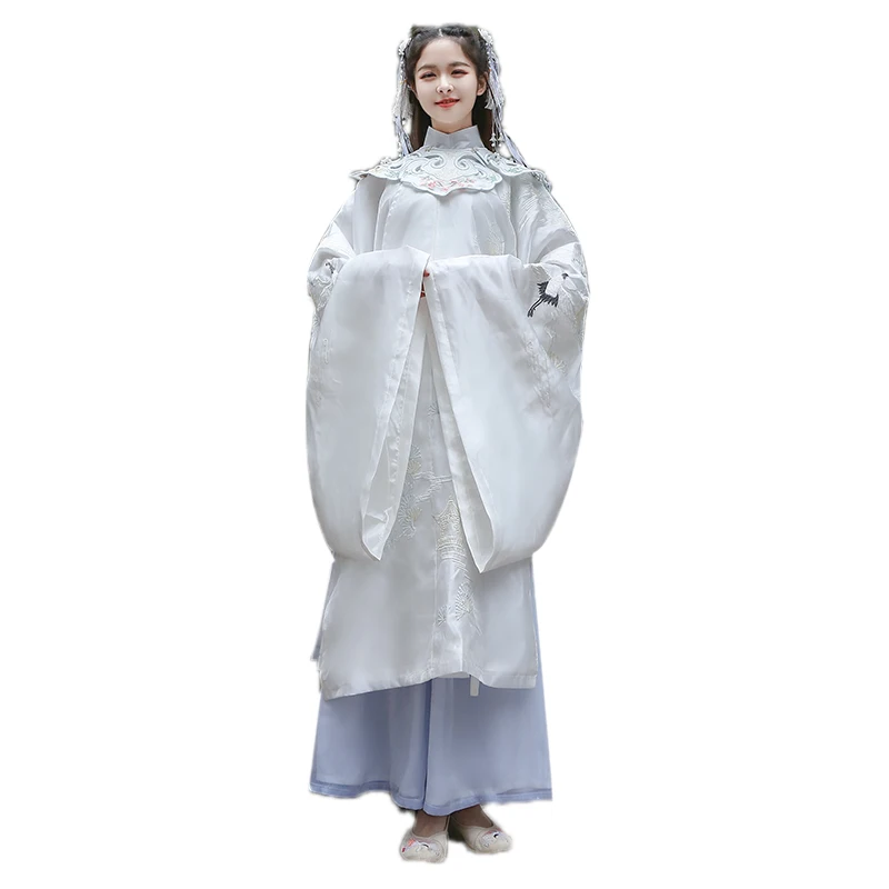 Asia Cute Fairy Dress Traditional Light Hanfu Lady Embroidery Collar Clothes Big Sleeve Ancient China Japan Korea Thaiand Outfit
Asia Cute Fairy Dress Traditional Light Hanfu Lady Embroidery Collar Clothes Big Sleeve Ancient China Japan Korea Thaiand Outfit