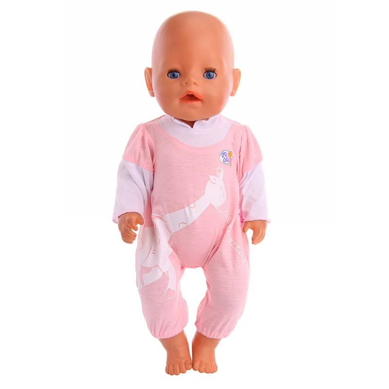 Doll Clothes Cute Pink one-piece pajamas Deer pattern Fit 18 Inch Doll &43 cm Doll Clothes Accessories
Doll Clothes Cute Pink one-piece pajamas Deer pattern Fit 18 Inch Doll &43 cm Doll Clothes Accessories