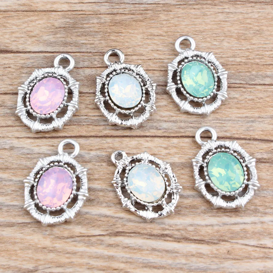 Diy Jewelry making 50pcs/lot Colorful Rhinestone decoration Alloy Silver Tone Rounds Shape Charms necklace/bracelet pendants
Diy Jewelry making 50pcs/lot Colorful Rhinestone decoration Alloy Silver Tone Rounds Shape Charms necklace/bracelet pendants