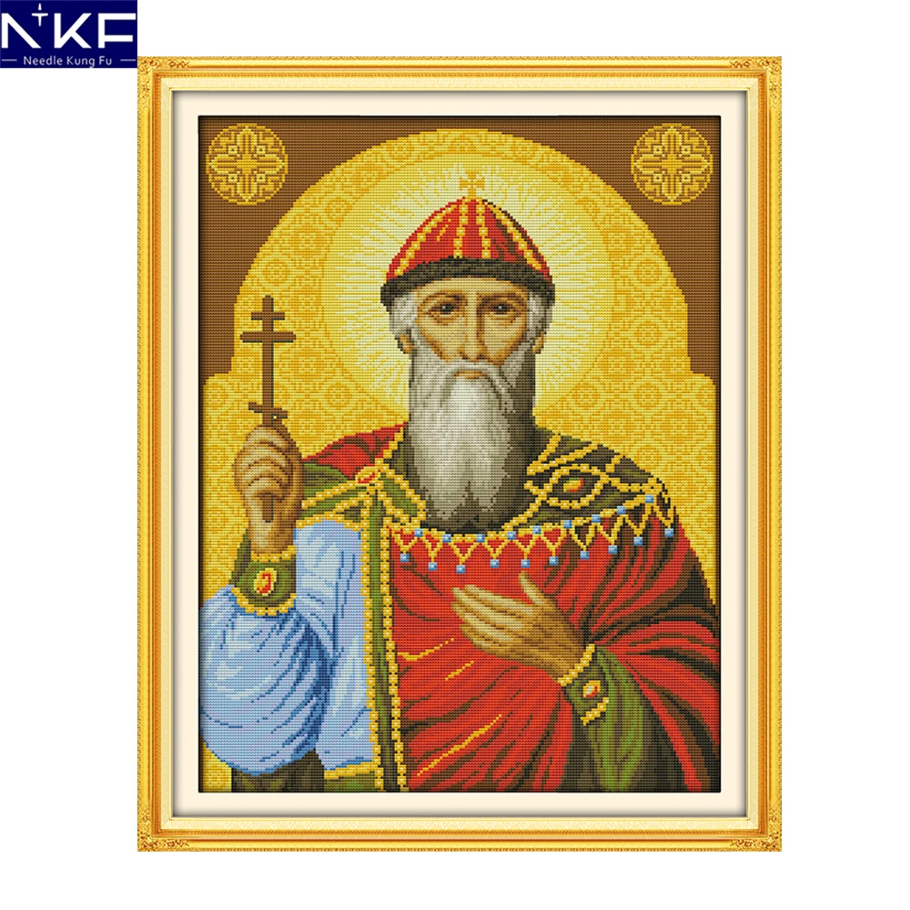 NKF Religious Figure Counted Cross Stitch Printed Cross Stitch DIY Cross Stitch Kit Embroidery for Home Wall Decor Needlework
NKF Religious Figure Counted Cross Stitch Printed Cross Stitch DIY Cross Stitch Kit Embroidery for Home Wall Decor Needlework