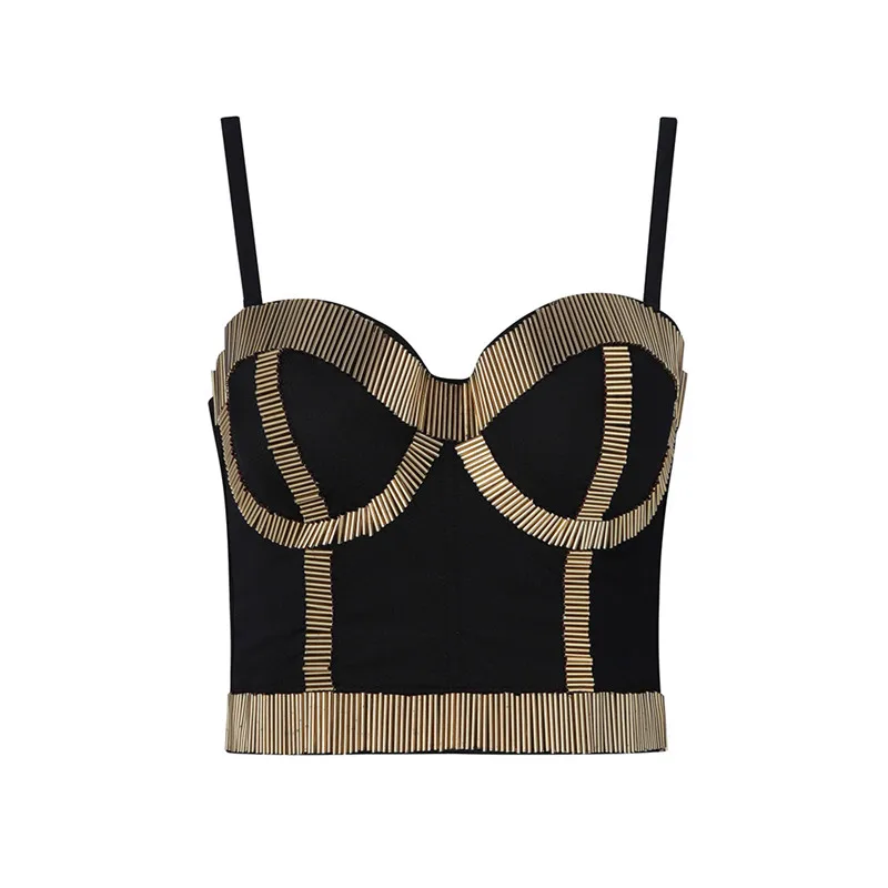 High Quality Black Camis & Tops Strap Beading Women's Tops Luxury Celebrity Night Party Tops
High Quality Black Camis & Tops Strap Beading Women's Tops Luxury Celebrity Night Party Tops