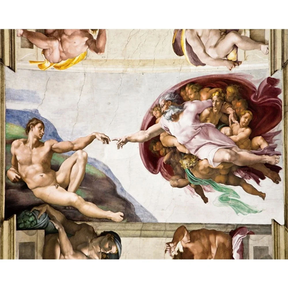 Laeacco Canvas Calligraphy Painting The Sistine Chapel Ceiling Posters and Prints Wall Art Pictures for Living Room Home Decor
Laeacco Canvas Calligraphy Painting The Sistine Chapel Ceiling Posters and Prints Wall Art Pictures for Living Room Home Decor