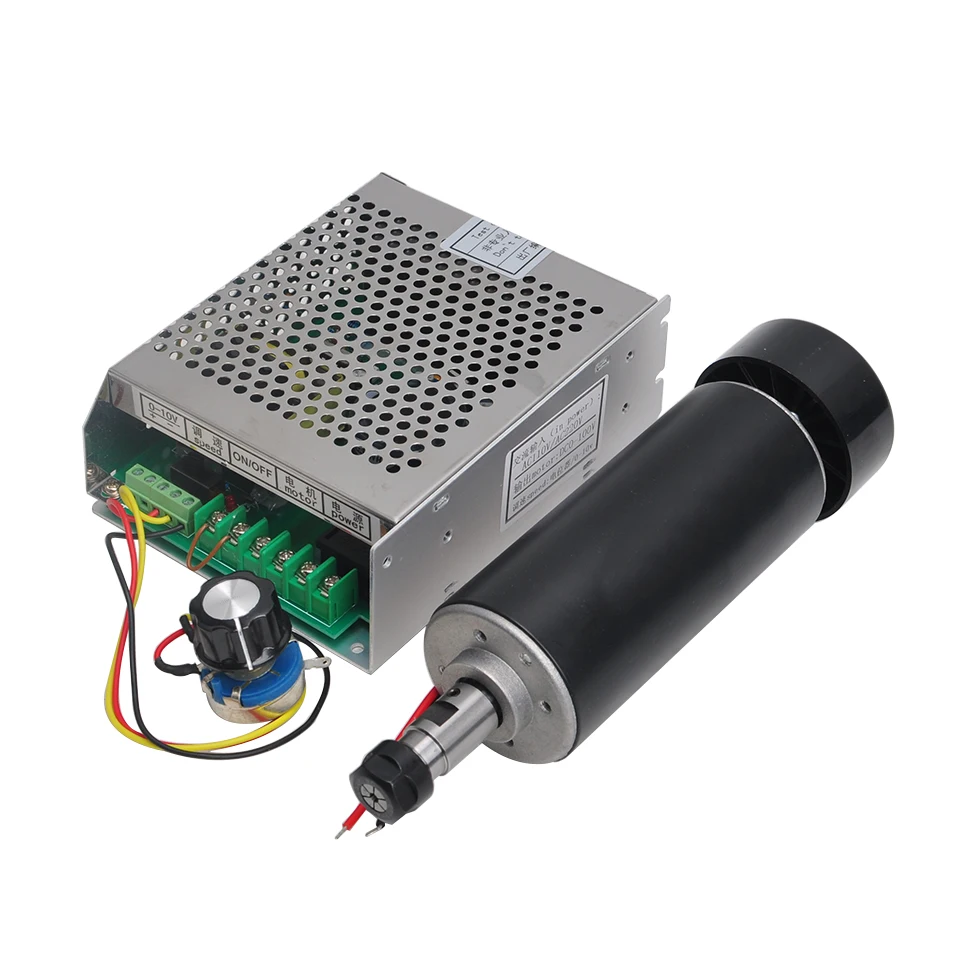 Daedalus CNC Spindle Kit 500W Air Cooled Spindle ER11 Collet 110V 220V Mach3 Power Supply For Milling Wood Router DIY Lathe Tool
Daedalus CNC Spindle Kit 500W Air Cooled Spindle ER11 Collet 110V 220V Mach3 Power Supply For Milling Wood Router DIY Lathe Tool