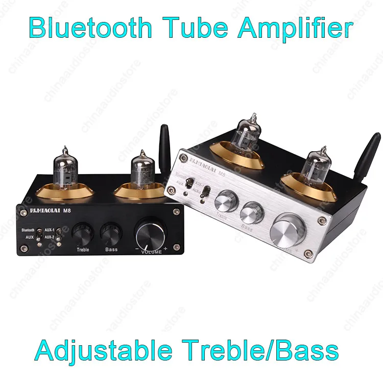 Hi Fi M8 6J8 трубный усилитель Bluetooth беспроводной стерео интегрированный ES9023 DAC 50 Вт