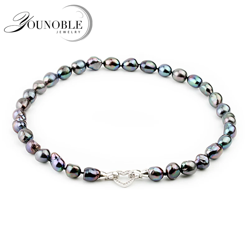 Fashion Big Black Baroque Pearl Necklace For Women,10-11mm Freshwater Pearl Necklace Birthday Gift
Fashion Big Black Baroque Pearl Necklace For Women,10-11mm Freshwater Pearl Necklace Birthday Gift