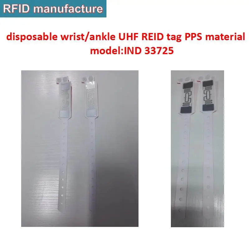 Браслет UHF RFID Водонепроницаемая этикетка на щиколотку для браслета работает с uhf