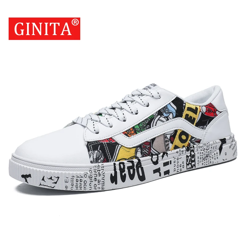 2019 Autumn New Men Women Lace Up Fashion Graffiti Sneakers PU Leather Lace Up Flats Shoes For Man Big Size Outdoor Sport Shoes
2019 Autumn New Men Women Lace Up Fashion Graffiti Sneakers PU Leather Lace Up Flats Shoes For Man Big Size Outdoor Sport Shoes