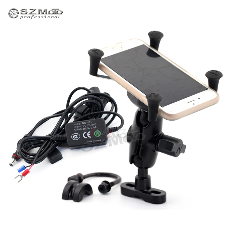X-Grip Phone Holder USB Charger For HONDA CB190R CB300R CB650F CB400 CB750 CB1100 CB1000R Motorcycle GPS Navigation Bracket
X-Grip Phone Holder USB Charger For HONDA CB190R CB300R CB650F CB400 CB750 CB1100 CB1000R Motorcycle GPS Navigation Bracket