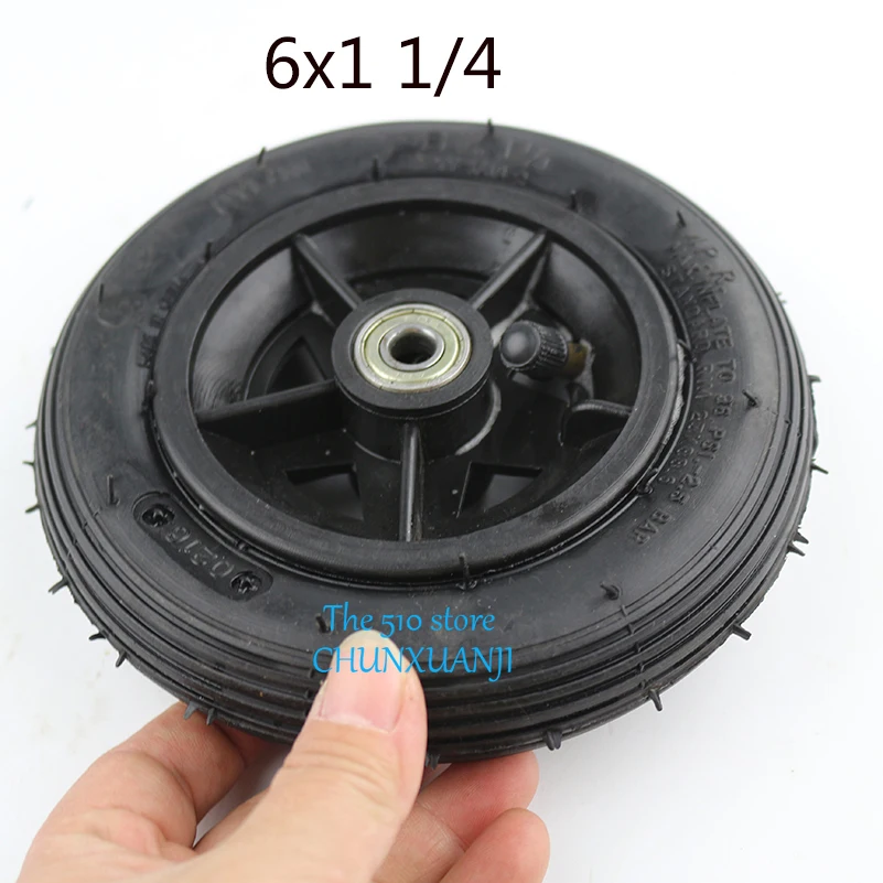 Size 6 Inch Pneumatic Tire 6x1 1/4 tyre Motorcycle 150MM Scooter Inflation Wheel With Hub With Inner Tube Electric Scooter tire
Size 6 Inch Pneumatic Tire 6x1 1/4 tyre Motorcycle 150MM Scooter Inflation Wheel With Hub With Inner Tube Electric Scooter tire