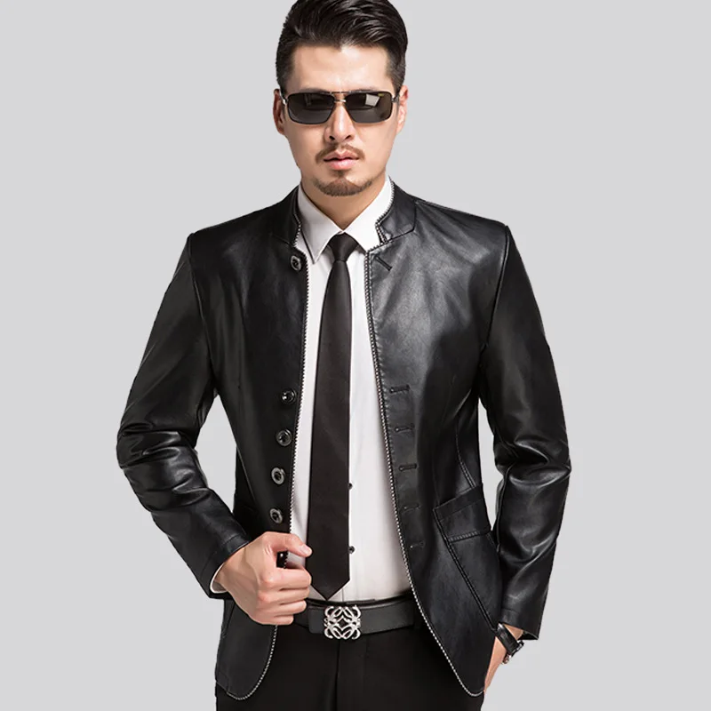 MSAISS Jaqueta De Couro Masculino Autumn Winter New Men's Wear Sheepskin Jacket Button Men's Casual Jacket Skin
MSAISS Jaqueta De Couro Masculino Autumn Winter New Men's Wear Sheepskin Jacket Button Men's Casual Jacket Skin