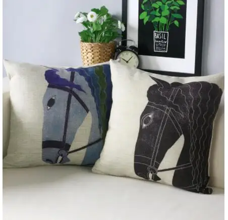 black / white horse style pillowcase cushion cover indoor sofa throw pillow covers home decor
black / white horse style pillowcase cushion cover indoor sofa throw pillow covers home decor