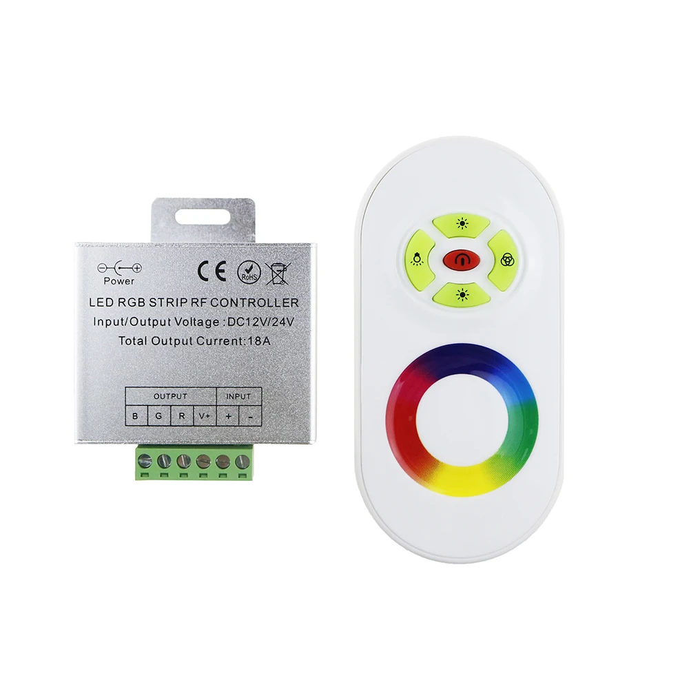 Беспроводной RF SMD RGB Светодиодные ленты light Touch диммер 5 ключей удаленно Управление