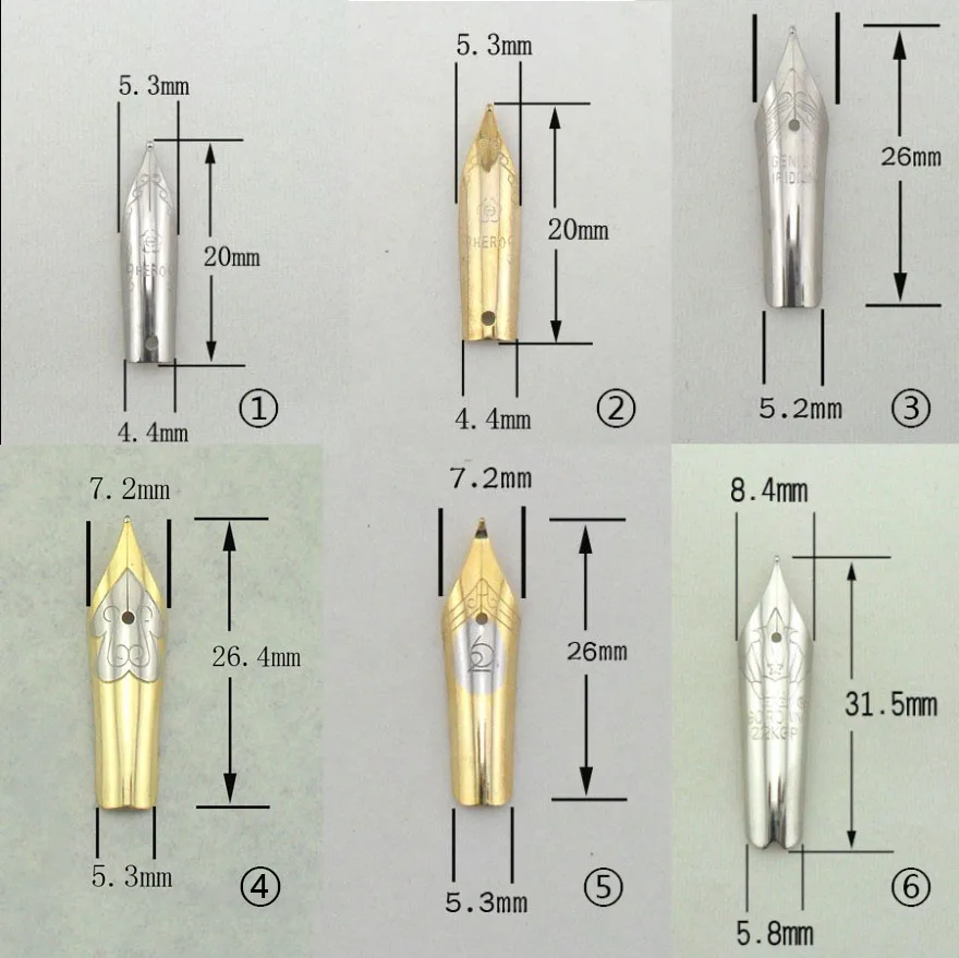 fountain pen tip nib hero pen picasso 20 26 31.5 mm straight curve nib two-color FREE shipping
fountain pen tip nib hero pen picasso 20 26 31.5 mm straight curve nib two-color FREE shipping