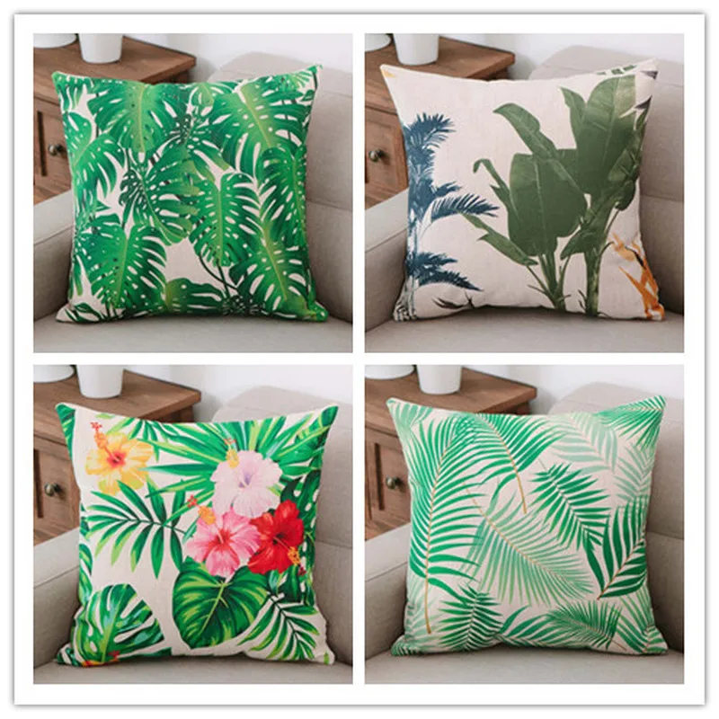 New green plant flowers linen printing pillow cover hold sofa cushion cover office car pillowcase Bay window Deco pillowcase
New green plant flowers linen printing pillow cover hold sofa cushion cover office car pillowcase Bay window Deco pillowcase