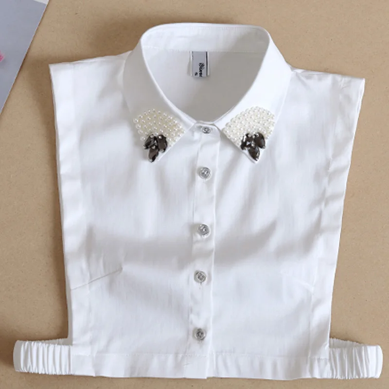 Vintage lady Women False Collar Tie Detachable White Blouse collier femme bead pearl detachable collar Beaded fake shirt collar
Vintage lady Women False Collar Tie Detachable White Blouse collier femme bead pearl detachable collar Beaded fake shirt collar