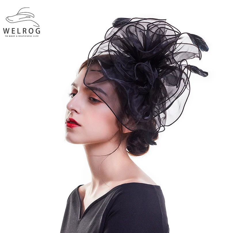 WELROG British Royal Wedding Hats for Women Fascinators Feather Flowers Clip Hat Bridal Hair Accessories Elegant Derby Hats
WELROG British Royal Wedding Hats for Women Fascinators Feather Flowers Clip Hat Bridal Hair Accessories Elegant Derby Hats