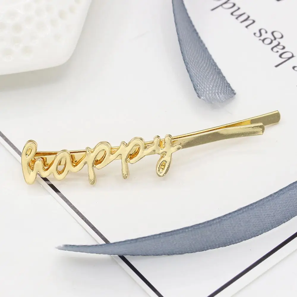 4 Words "Smile Happy Merci Love" Golden Silver Hair Clips and Pins Barrettes Hairgrips for Women Headwear Hair Accessories
4 Words "Smile Happy Merci Love" Golden Silver Hair Clips and Pins Barrettes Hairgrips for Women Headwear Hair Accessories