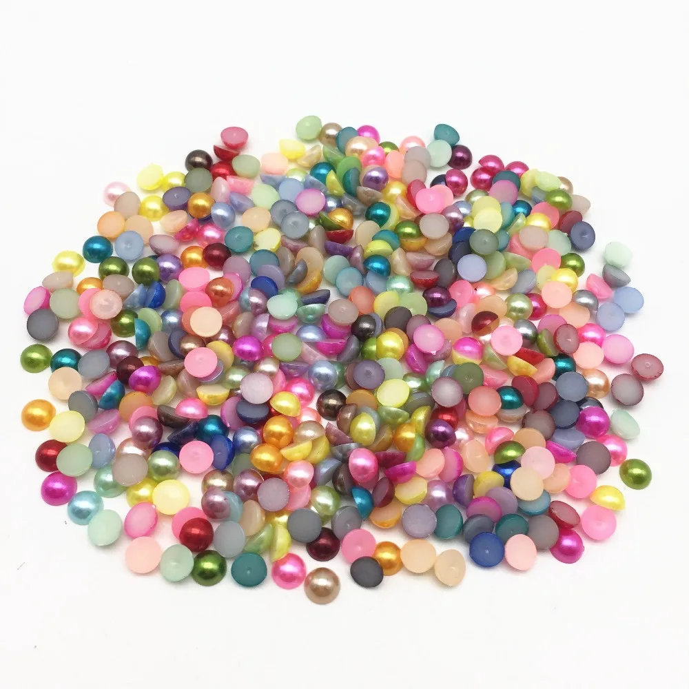 2000pcs 6mm Mixed Tiny Half Round Pearls Flatbacks Cabochon Embellishments For Scrapbooking Cardmaking
2000pcs 6mm Mixed Tiny Half Round Pearls Flatbacks Cabochon Embellishments For Scrapbooking Cardmaking