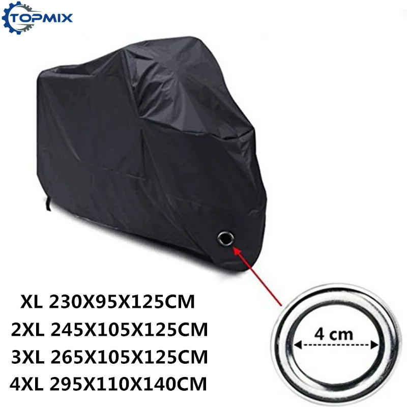 Black/Silver 210D Waterproof Outdoor Motorcycle Moto Cover Electric Bicycle Covers Motor Rain Coat with 4CM Big Lock Holes
Black/Silver 210D Waterproof Outdoor Motorcycle Moto Cover Electric Bicycle Covers Motor Rain Coat with 4CM Big Lock Holes