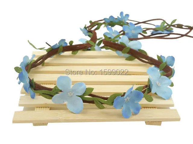 Handmade Artificial Flower Headband Vintage Blue Hydrangea Headpiece Holiday Gypsy Hair Band Indian Bohemian Headdress Tie Back
Handmade Artificial Flower Headband Vintage Blue Hydrangea Headpiece Holiday Gypsy Hair Band Indian Bohemian Headdress Tie Back