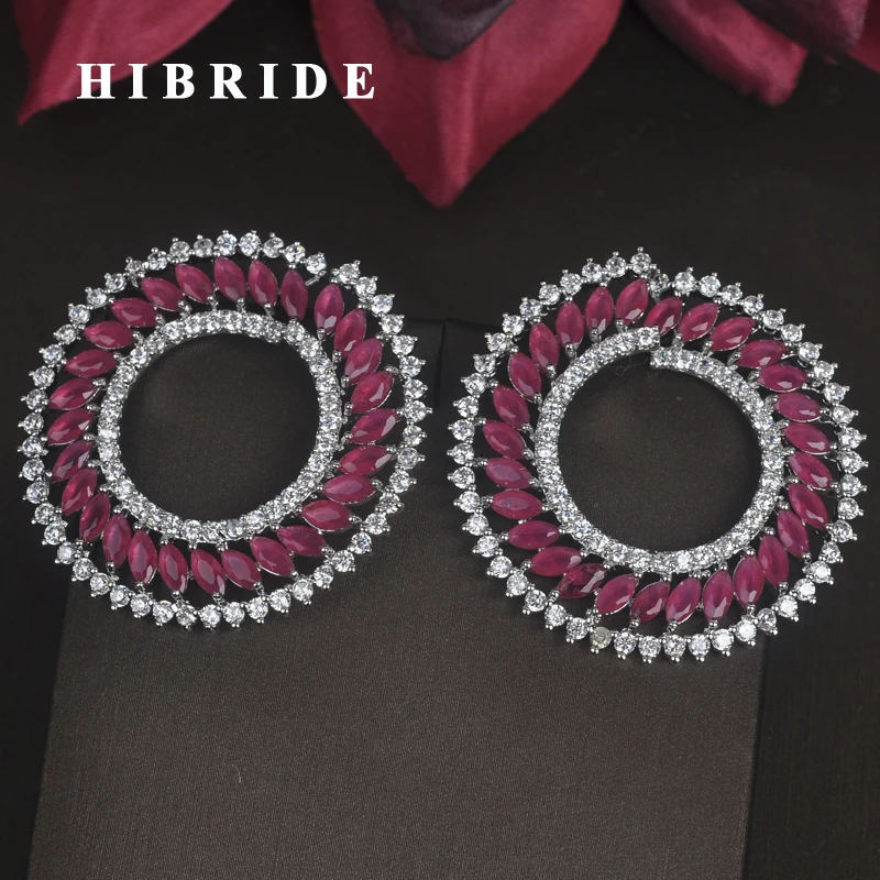 HIBRIDE Beautiful Sun Flower Shape Clear Red Green Cubic Zirconia Pave Bohemian Stud Earrings For Women boucle d'oreille E-669
HIBRIDE Beautiful Sun Flower Shape Clear Red Green Cubic Zirconia Pave Bohemian Stud Earrings For Women boucle d'oreille E-669