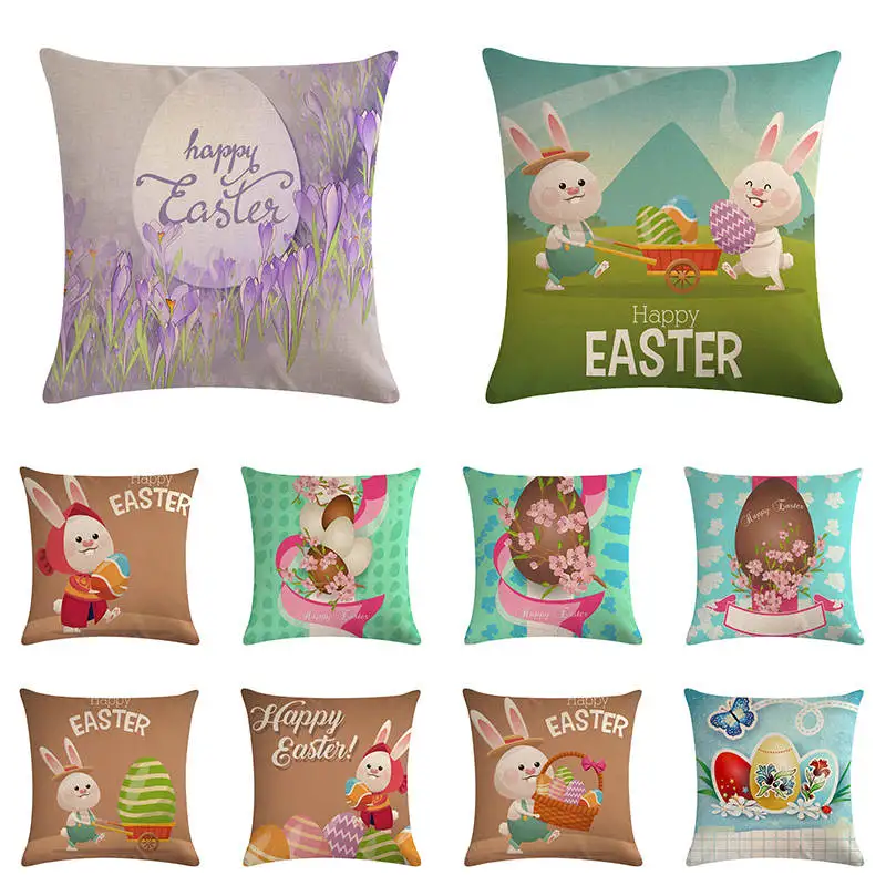 Happy Easter cushion covers for sofa cushion cover rabbit egg throw pillows home decor 45x45cm Pillow Case ZY992
Happy Easter cushion covers for sofa cushion cover rabbit egg throw pillows home decor 45x45cm Pillow Case ZY992