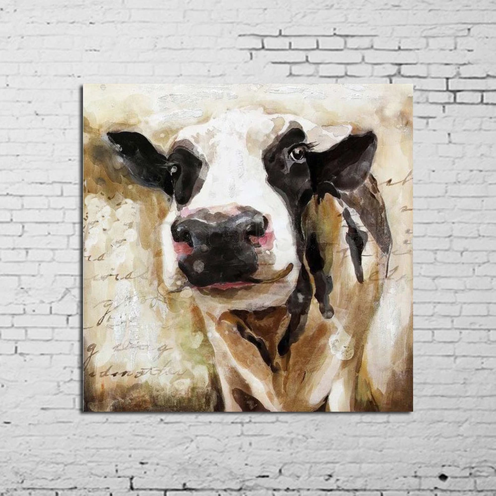 Mintura Art Hand Painted Cow Pig Canvas Oil Paintings Colorful Dog Modern Abstract Animal Wall Art Kid's Room Decor No Framed
Mintura Art Hand Painted Cow Pig Canvas Oil Paintings Colorful Dog Modern Abstract Animal Wall Art Kid's Room Decor No Framed