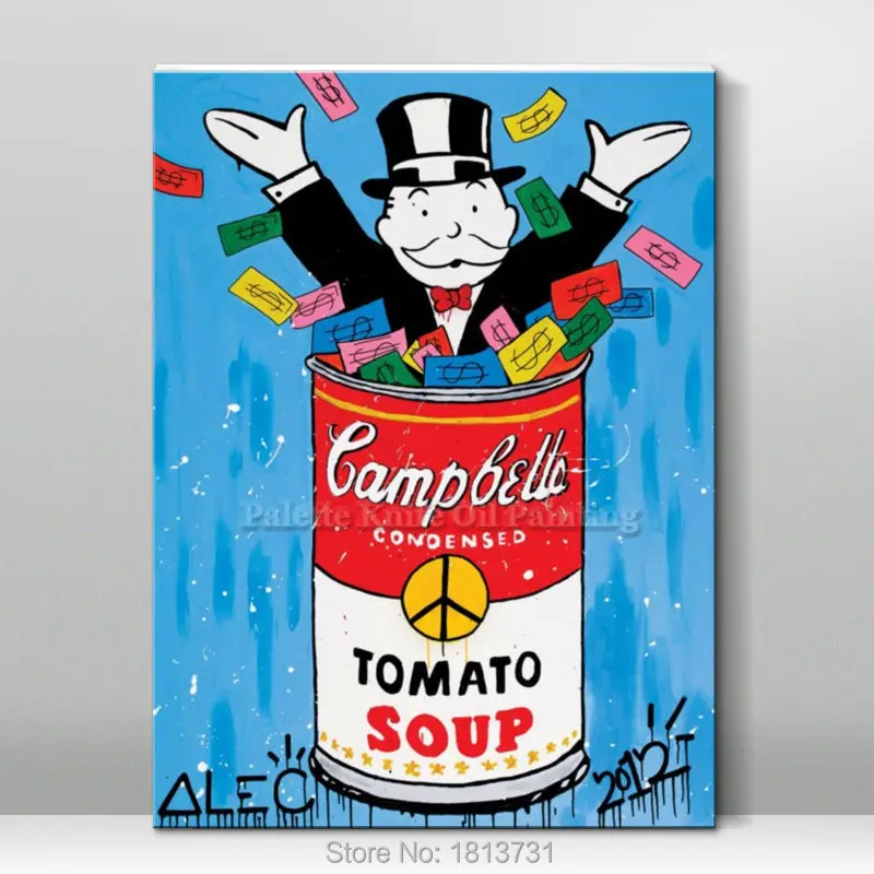 Alec Graffiti canvas painting pop art money quadros Urban Art Acrylic Painting Wall Art pictures for living room Home Decor
Alec Graffiti canvas painting pop art money quadros Urban Art Acrylic Painting Wall Art pictures for living room Home Decor