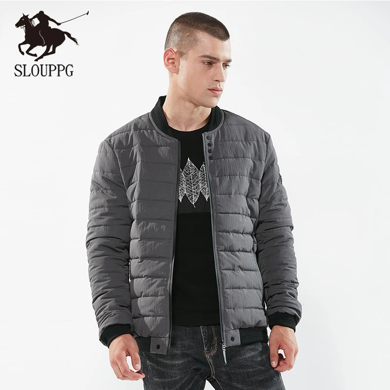 Фото SLOUPPG новая одежда ветрозащитная модная зимняя Модная Повседневная парка средней