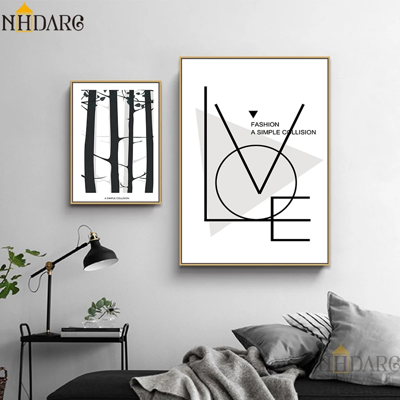 Nordic Black And White Simple Love Quote Posters and Prints Canvas Painting Art Wall Pictures for Living Room Modern Home Decor
Nordic Black And White Simple Love Quote Posters and Prints Canvas Painting Art Wall Pictures for Living Room Modern Home Decor