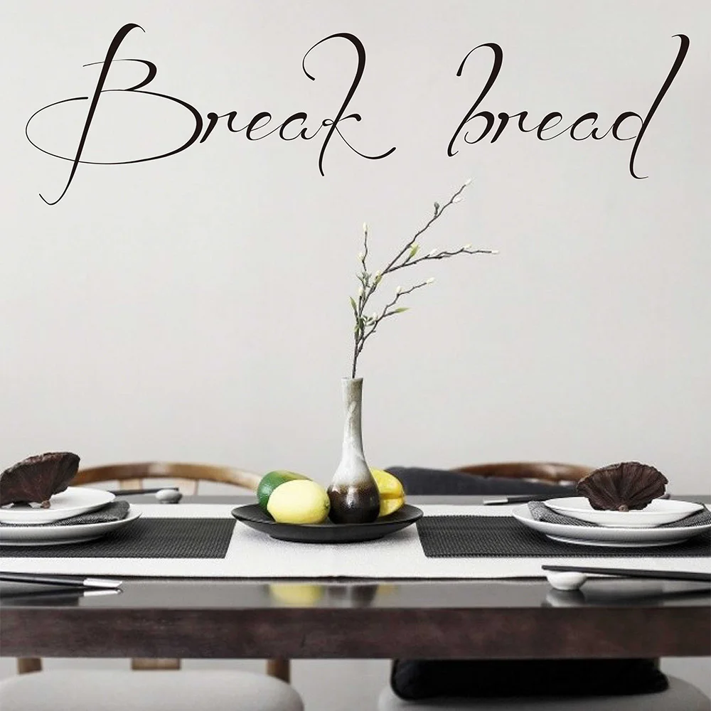 Wall Quote Decal Break bread Kitchen Wall Sticker Dining Room Vinyl Wall Decal Lettering Wall Stickers Gift for Mum 725Q
Wall Quote Decal Break bread Kitchen Wall Sticker Dining Room Vinyl Wall Decal Lettering Wall Stickers Gift for Mum 725Q