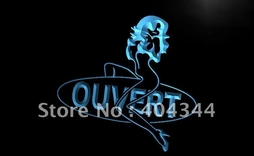 LK172- OUVERT Sexy Lady Neon Enseigne Lumineuse