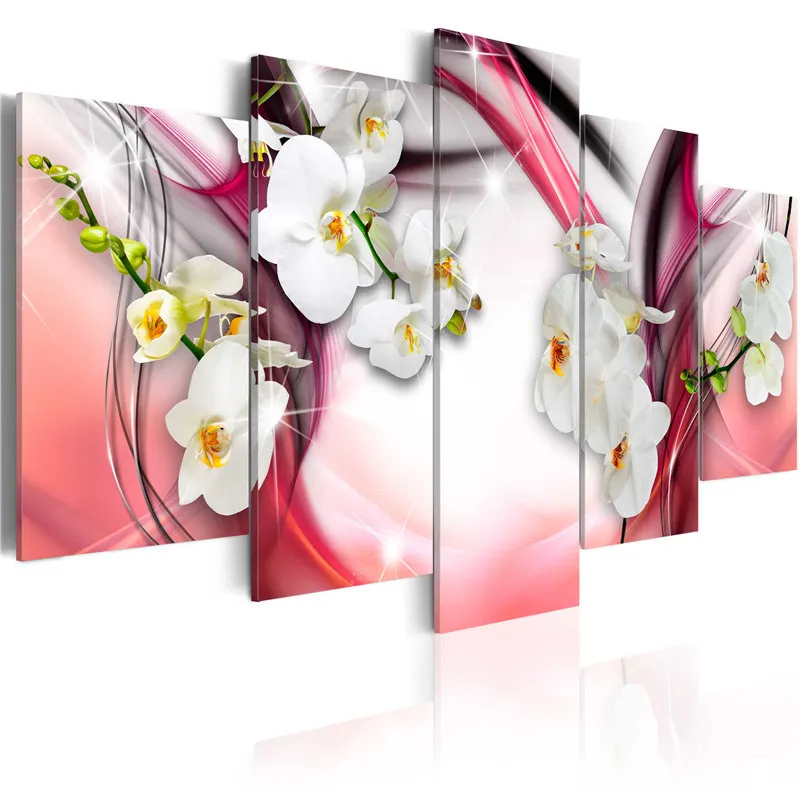 5 Pieces Poster Pink Violet White Orchida Flower Canvas Painting Modular Colorful Flower Wall Art Picture Living Room Home Decor
5 Pieces Poster Pink Violet White Orchida Flower Canvas Painting Modular Colorful Flower Wall Art Picture Living Room Home Decor