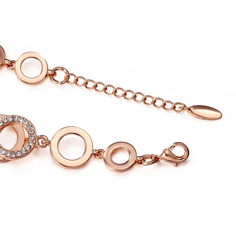 Rhinestones Paved Double Layer Round Female Bracelets Rose Gold & Silver Color Circles Bracelet & Bangles for Woman
Rhinestones Paved Double Layer Round Female Bracelets Rose Gold & Silver Color Circles Bracelet & Bangles for Woman