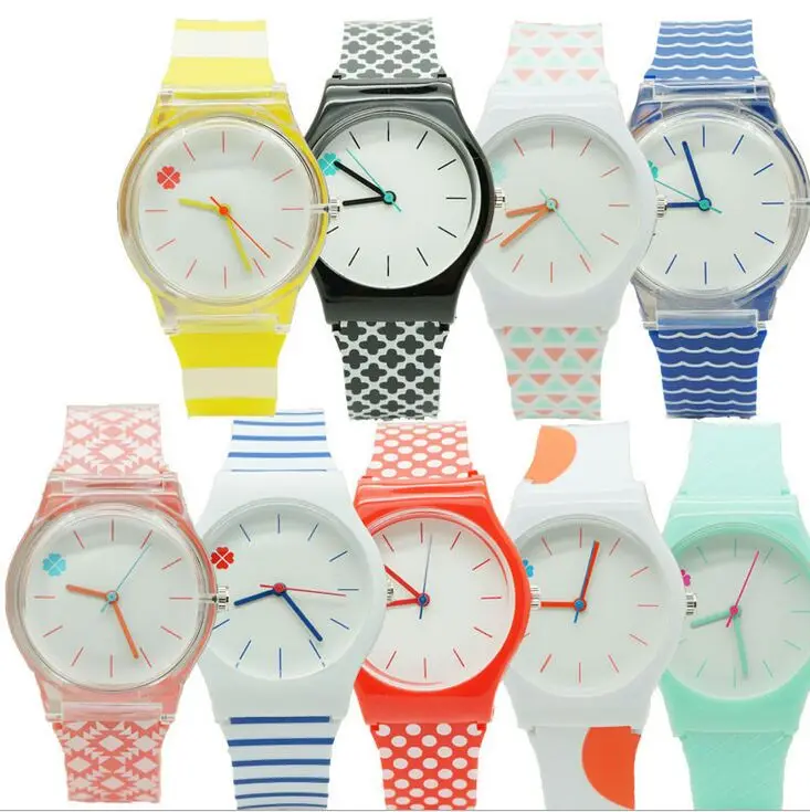 Модные высококачественные классические часы с силиконовым ремешком и